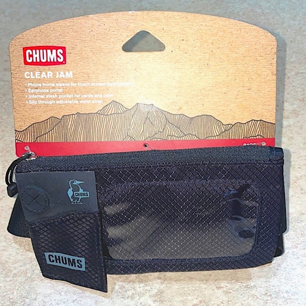 Chums, clear jam, travel belt, fanny pack, NEW